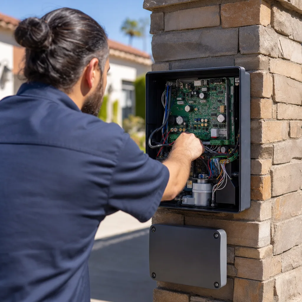 Illustration for driveway gate repair