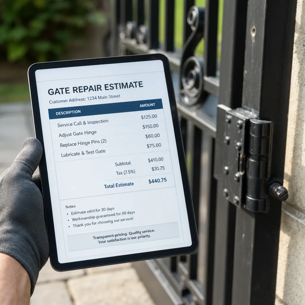 Illustration for emergency gate repair near me