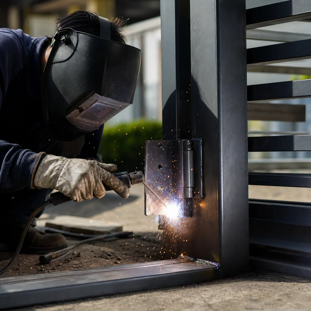 Illustration for driveway gate installers