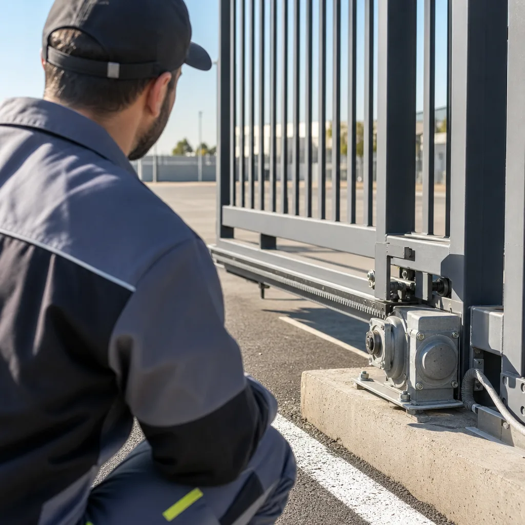 Illustration for commercial automatic gate repair