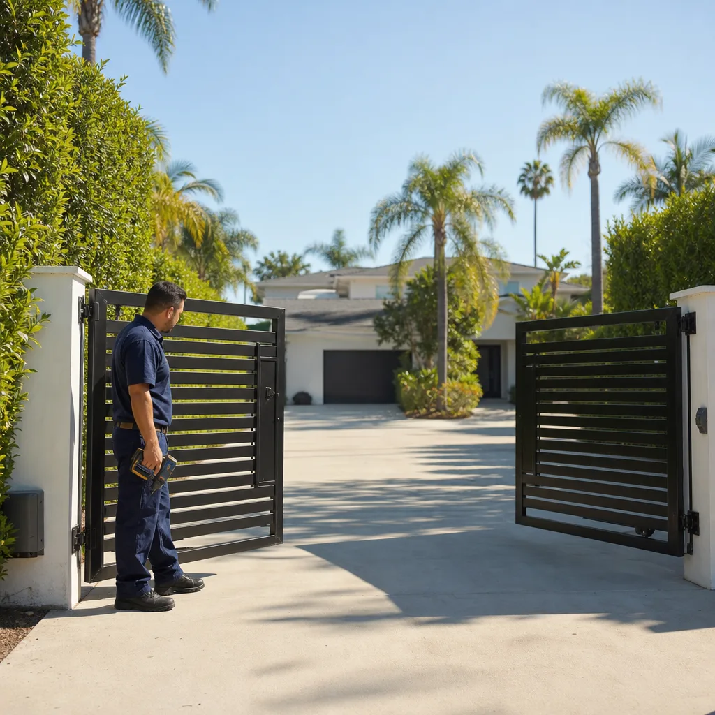 Illustration for automatic gate opener repair