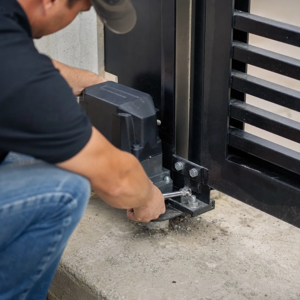 Illustration for automatic gate motor repair