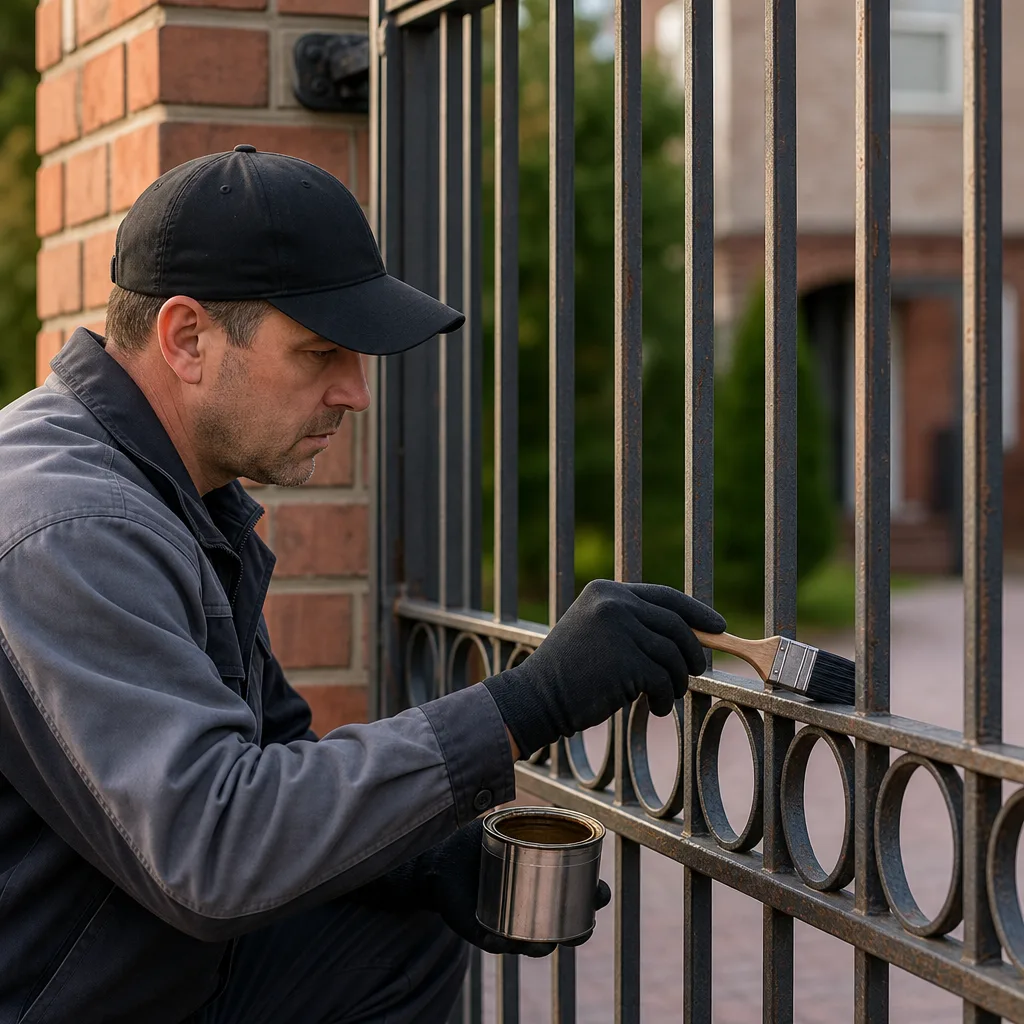 Illustration for driveway gate repair