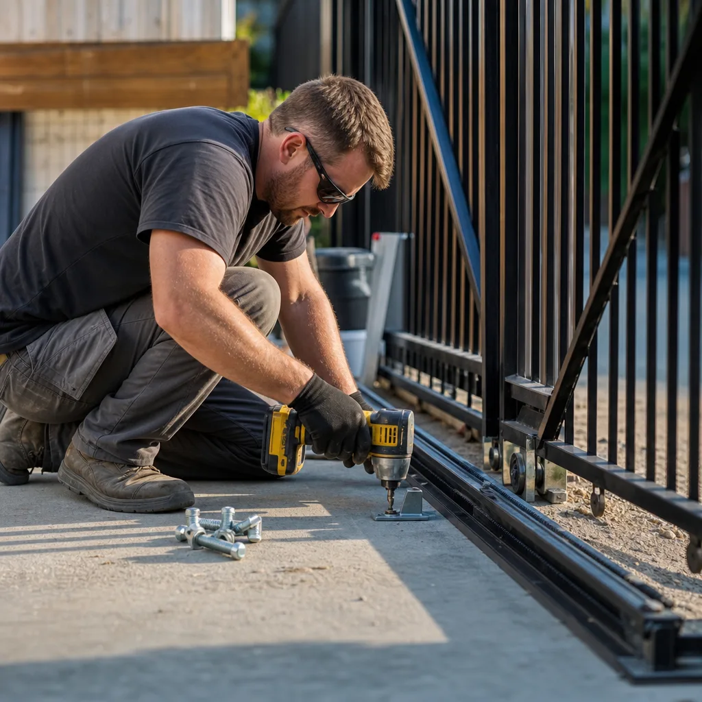 Illustration for driveway gate installers near me